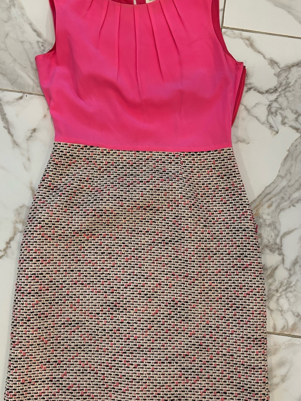 KSNY Pink and Tweed Evelyn Dress February 2013 Dress Size 4